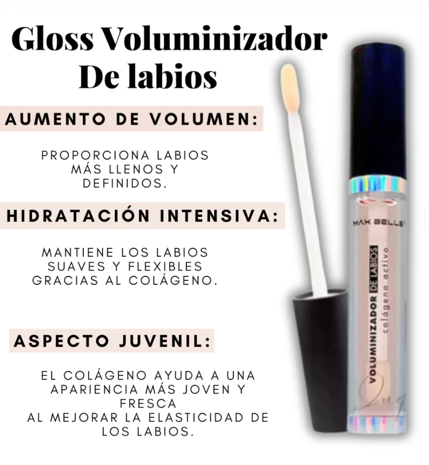 Lleva 2 Labial Gloss Voluminizador Pagando 1!💄 + ¡Envío Gratis!💋✅